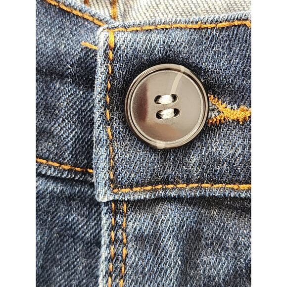 Zara Man Black Tag Straight Leg Denim Jeans Size 30 Blue Dark Wash Stretch Slim - Picture 3 of 16